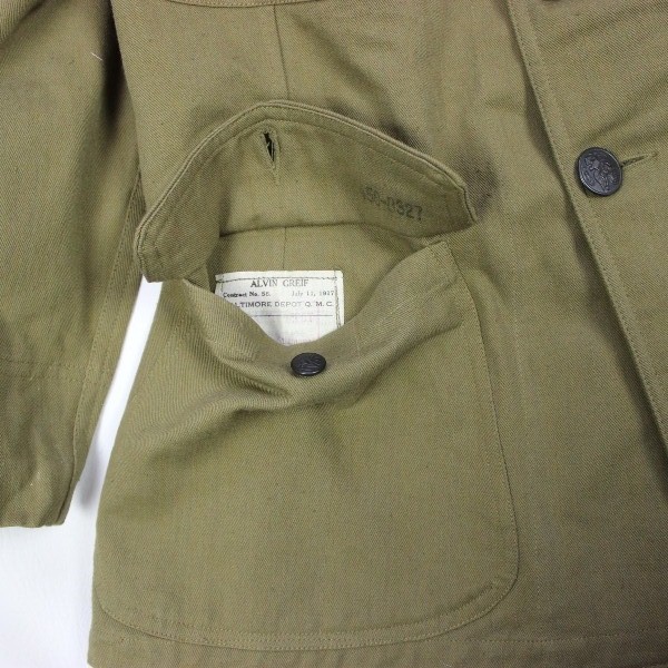 M1910 Cotton service jacket w/ trousers - identified